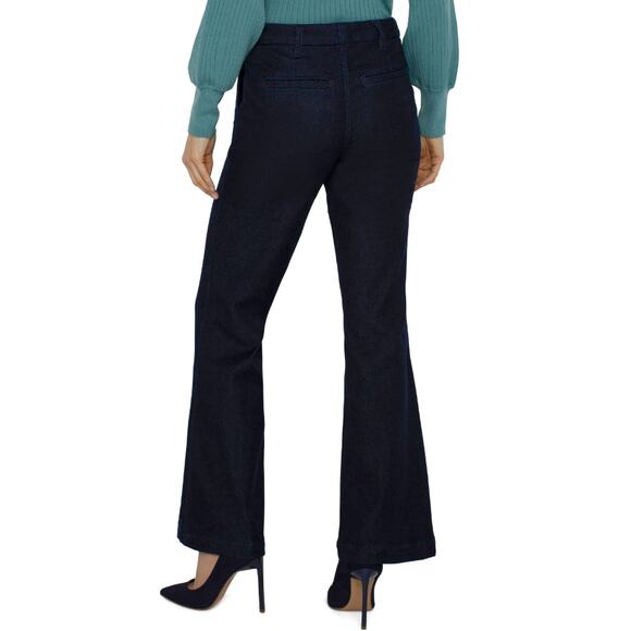 LIVERPOOL Women's Pintuck Trouser Jeans US 4 27 Blue Sturgis Midrise NWT - Picture 4 of 13